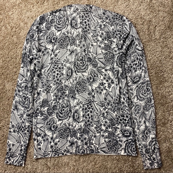 J.Crew Graphic Floral Caryn Cardigan Sweater S - Picture 4 of 6